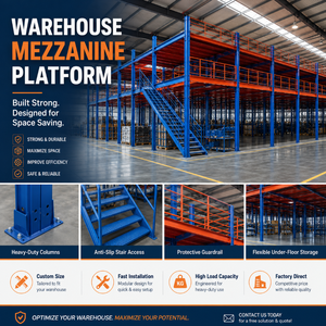 Sistem Mezzanine Baja Industri, Rak Lantai Mezzanine Modular - Product Image 3