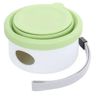 New Arrival Silicone Pet Expandable Water Cup Collapsible Food Grade 3 In 1 Travel Feeding Bowl Portable 150ml