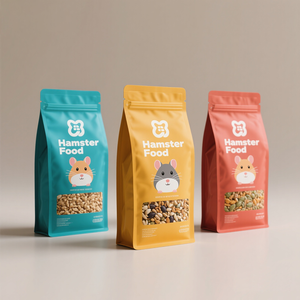 Sacchetti Personalizzati con Fondo Piatto per Alimenti per Criceti, Confezioni Ziplock per Cibo per Cani e Gatti, Sacchetti in Plastica per Alimenti per Animali - Product Image 2