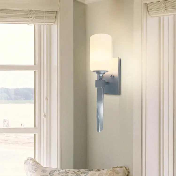 Lâmpada de parede multifuncional, fácil de instalar, para sala de estar, para quarto, hotel, economia de energia, lâmpada de parede de vidro pmle