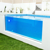 Rechteckige Acryl-Pool wand 20-800mm dickes Kunststoff-Acrylglas für Schwimmbäder Erwachsene
