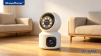 Caméra IP de sécurité domestique DREAMKACHER AF-AA04, DC 5V 2A, 2MP, WIFI, interphone audio bidirectionnel, zoom optique 10x-20x, prend en charge le cloud