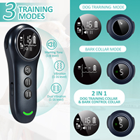 Hundetraining Anti-Bell-Halsband 2-in-1 Wasserdicht Wiederaufladbar mit Piepton Vibration Ohne Schock Sicher für Alle Hundegrößen und Rassen