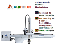 Manipulateur/bras robotique entièrement automatique, télescopique vertical, fonctionnement de 1 à 25 pièces et de 1 à 1300 kg, 5 axes, préhension
