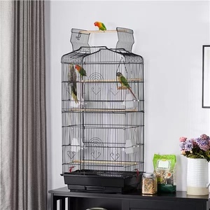 Papağanlar için en iyi kafes Lovebird Cockatiel Parakeets 59.8 inç kafes ile oynamak üst ve standı Metal kuş kafesi