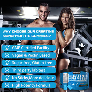 Créatine monohydrate 300 mg-5000 mg, bonbons gélifiés, compléments alimentaires pour hommes, 2 gélifiés par dose quotidienne, bienfaits pour la croissance musculaire, fabriqué en Chine (Henan) - Product Image 3
