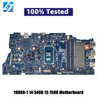 19860-1 untuk Dell Inspiron 14 7506 7306 5406 7706 Motherboard Laptop 2-In-1 dengan CPU I5 I7 CN-0FW6F0 0VMRNH 100% Telah Diuji Penuh