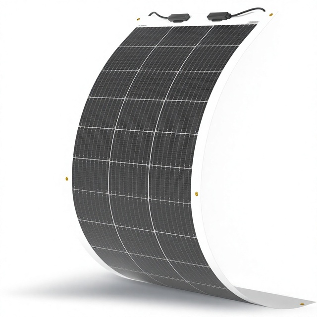 Flexible Solar Panel 100 Watt 12 Volt Monocrystalline Bendable Off-Grid Charger Marine RV Cabin Van Car Uneven Surfaces