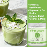 Vitahealthy OEM/ODM Marque distributeur Fourniture d'usine Poudre super verte biologique Pastèque Slush Soutient la santé du corps