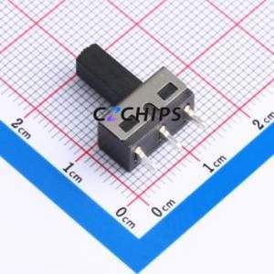 SS-12D10-G100 Slide Switch Through hole Component (THT) Switch Single Pole Double Throw Rectangle Pin Header PC Pin 12.7mm - Product Image 2