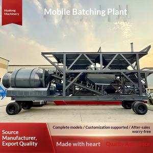 Estación de Mezcla Móvil No Básica de Una Sola Unidad, Estación de Mezcla Integrada de Dosificación Automática, Mezcladora de Concreto Comercial - Product Image 5