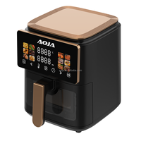 Friteuse à air chaud multifonction 4L en plastique 1200W à panier unique pour rôtir, cuire, griller, déshydrater, cuisine domestique, vente en gros