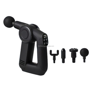 Paquete de Color personalizado Recargable Relajación de tejido profundo Recuperación Percusión Vibración Pistola de masaje Función de calefacción - Product Image 1