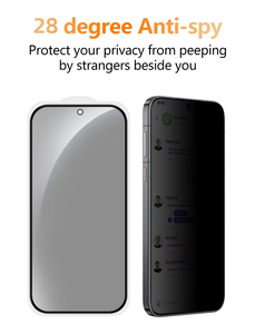 Muestra gratis Protector de pantalla de privacidad de vidrio templado antiespía irrompible HD Clear Anti-Shock para teléfono móvil <span class=keywords><strong>Google</strong></span> Pixel 9 Pro - Product Image 6