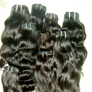 Extensiones de Cabello Humano Virgen Remy Indio Más Vendidas, 100g, Doble Trama a Máquina para Uso en Templos - Product Image 1