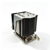 Refroidisseur de processeur pour serveur AMD SP6 4U, 300W TDP, 6 caloducs, base en cuivre, 4 broches PWM, double roulement à billes, dissipateur actif pour socket AMD SP6