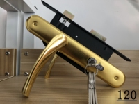 Cerradura de manija de puerta de cilindro de aluminio de aleación de Zinc de 70mm de alta calidad, llave de Color SS, desbloqueo, hoteles antirrobo impermeables