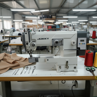 Machine à coudre zigzag à lit cylindrique pour usage domestique, conception compacte à lit plat, neuve avec moteur