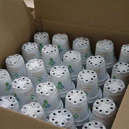 Contenitori rotondi per serra colorati vaso per piantine Squat da 1 gallone riciclato vivaio Mini vaso in plastica formato sottovuoto