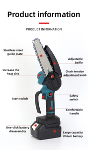 <span class=keywords><strong>Mini</strong></span>-tronçonneuse <span class=keywords><strong>sans</strong></span> <span class=keywords><strong>fil</strong></span> portative 21V au lithium de 4 pouces, 13000 tr/min, pour bricolage, usage domestique et extérieur sur le bois - Product Image 6