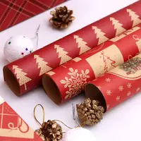 Wrapping Paper Custom Kraft Christmas Wrapping Paper Roll Wrapping Paper Gift Packing Paper
