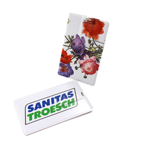 Carte de crédit d'affaires Usb 1gb 2gb 4gb 8gb 16gb 32gb 64gb 128gb Sublimation Usb Flash Drive Carte mémoire Usb Pen Drive Card