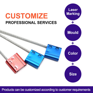 TX-CS108 container con dấu cáp an ninh con dấu cáp tùy chỉnh độc đáo mã QR Cáp con dấu khóa dây con dấu - Product Image 2