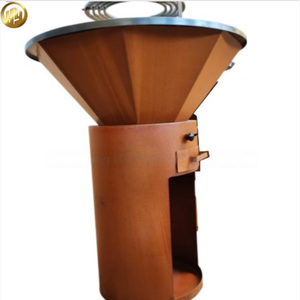 Parrilla <span class=keywords><strong>Profesional</strong></span> para Exteriores de Acero Corten con Cajón para Cenizas y Ventilación Ajustable, Brasero para <span class=keywords><strong>Leña</strong></span> - Product Image 3