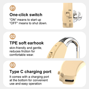 Cheap Comfortable <strong>Ear</strong> Fit Medical Analog Hearing Amplifier Factory Price Durable Clear Sound Long Lasting Use <strong>for</strong> Elderly Users - Product Image 3