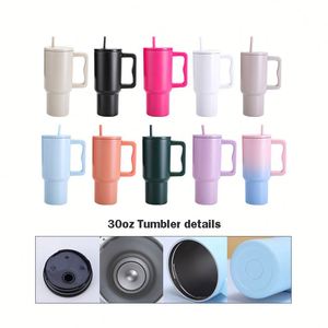 Vaso Térmico de Acero Inoxidable de 30oz H3.0 con Tapa y Popote Abatible para Café y Uso Exterior - Product Image 4