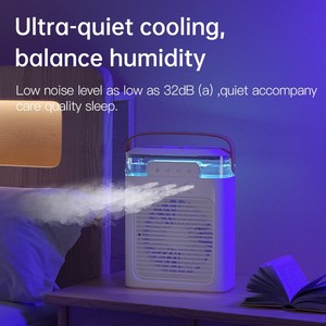 Factory Portable Conditioner Three-Hole <b>Spray</b> Mist Cooling Fan for Home Office 3 Speed USB/Battery Outdoor Friendly - Product Image 5