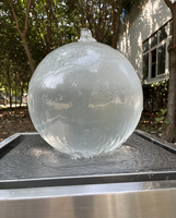 Décoration de jardin extérieure personnalisée, sphère en acrylique transparente, fontaine à eau, boule élégante, ornement pour la maison