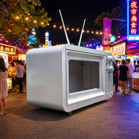 Boutique de mode pop-up en conteneur, magasin mobile préfabriqué moderne, kiosque de vente modulaire pour salon professionnel