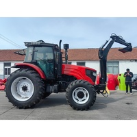 Leistungsstarker 120-PS-Traktor mit Automatikgetriebe & Pumpe - Multifunktionales Landwirtschaftsgerät Zubehör Baggerlader