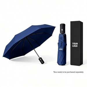 Parapluie Automatique Pliant Personnalisé avec Logo, Protection Solaire Portable 3 Volets, Idéal pour le Voyage et la Mode, avec Impression de Marque - Product Image 1