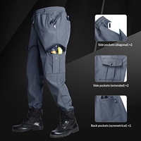 Pantalon cargo pour homme de haute qualité, doublé en polaire, multi-poches, chaud, coupe-vent, pour le travail en extérieur en hiver, logo personnalisé