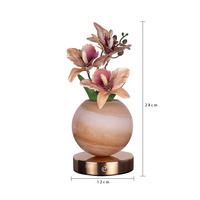 Lampe LED sans fil à intensité variable, orchidée Phalaenopsis artificielle, lumière d'ambiance décorative, lampe de table européenne rechargeable en forme de fleur