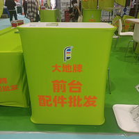 Comptoir promotionnel pliable et portable pour salon professionnel avec logo personnalisé