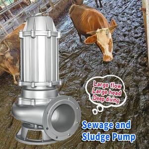 Pompe submersible triphasée autoportante pour eaux usées 30HP/2.2KW avec interrupteur à flotteur - Product Image 2