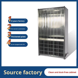 <span class=keywords><strong>Armoire</strong></span> à vêtements à flux laminaire en acier inoxydable avec flux d'air de stérilisation pour les applications en salle blanche ISO5 - Product Image 4