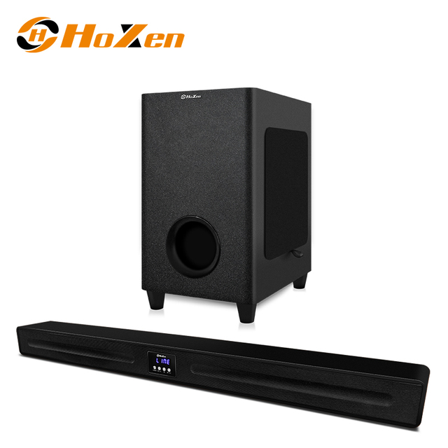 2.1 Channel Soundbar with 8" Subwoofer 120W RMS Home Theater Speaker - Blue Tooth 5.0 Touch Control for TV PC Phone