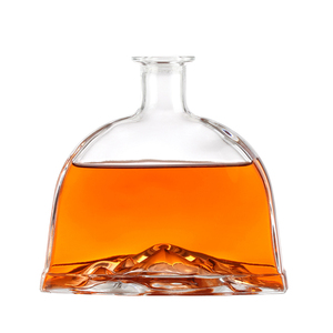 Bouteilles de <span class=keywords><strong>vin</strong></span> vides transparentes de petite taille, capacité 750 ml, en verre flint mat, pour brandy, whisky, gin, tequila, avec bouchon couronne, haute qualité - Product Image 4