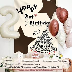 Toile de fond multicolore à pois pour gâteau d'<span class=keywords><strong>anniversaire</strong></span>, idéale pour les fêtes d'<span class=keywords><strong>anniversaire</strong></span> des garçons et des filles, décoration murale d'ambiance pour enfants - Product Image 6