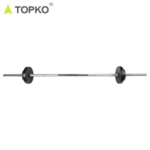 TOPKO Factory New Barbell Steel Silver 2 "tricipite Barbell Rod sollevamento pesi Tricep Bar per palestra