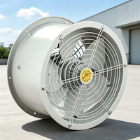 Elektrischer Abluftventilator 400/500mm Zylinderform Freistehend Aluminiumflügel Kugellager 1450 U/min 380V/220V OEM/ODM AC Geflügel