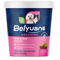 Friandises à mâcher molles personnalisées OEM pour l'élimination des taches lacrymales avec lutéine, multivitamines et antioxydants pour la santé oculaire et le soutien immunitaire des chiens et des chats