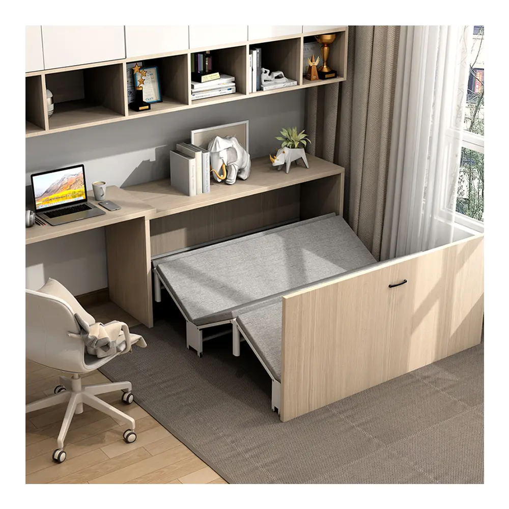 modern space saving office nap magic device bed home study computer desk invisible smart bed folding bed