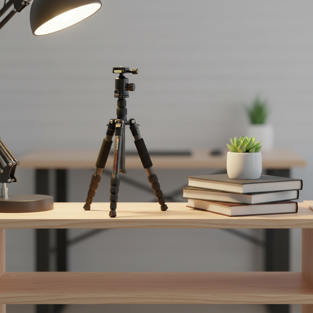Triopo Carbon Fiber Portable Travel Tripod for DSLR & Phone 10kg Load Capacity 1600g Lightweight