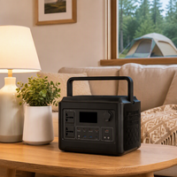 Station d'alimentation portable 500W, générateur solaire de secours pour le camping en plein air, AC DC USB
