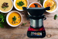 Aparato de cocina, pantalla táctil de 7 pulgadas, recetas integradas, Wifi, procesador de alimentos, Robot de cocina, mezclador termo multifuncional